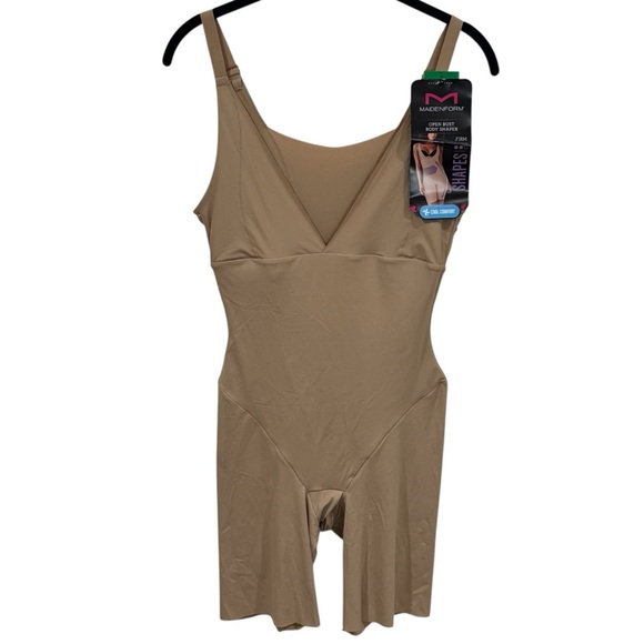 NEW Maidenform Tummy Control Shapewear Bodysuit Slimming High Waist Women's L - Picture 4 of 14